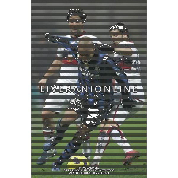 Milano 12-01-2011 Coppa Italia TIM CUP 2010/11 inter-genoa 3:2 nella foto jonathan biabiany e miguel veloso ph marco luzzani/ag aldo liverani s.a.s.