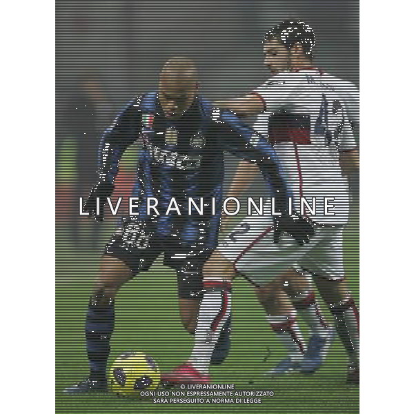 Milano 12-01-2011 Coppa Italia TIM CUP 2010/11 inter-genoa 3:2 nella foto jonathan biabiany e miguel veloso ph marco luzzani/ag aldo liverani s.a.s.
