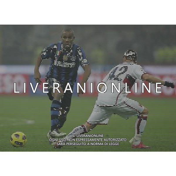 Milano 12-01-2011 Coppa Italia TIM CUP 2010/11 inter-genoa 3:2 nella foto maicon e miguel veloso ph marco luzzani/ag aldo liverani s.a.s.