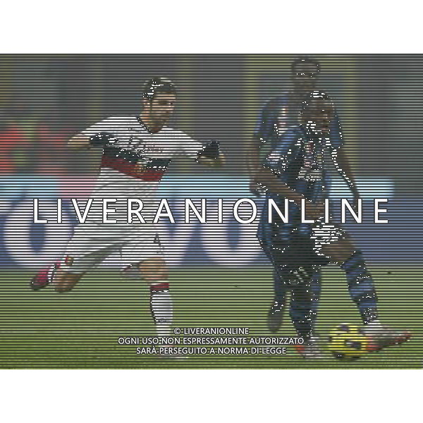 Milano 12-01-2011 Coppa Italia TIM CUP 2010/11 inter-genoa 3:2 nella foto sulley ali muntari e miguel veloso ph marco luzzani/ag aldo liverani s.a.s.