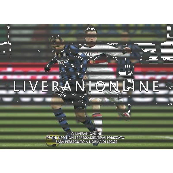 Milano 12-01-2011 Coppa Italia TIM CUP 2010/11 inter-genoa 3:2 nella foto goran pandev e enej jelenic ph marco luzzani/ag aldo liverani s.a.s.