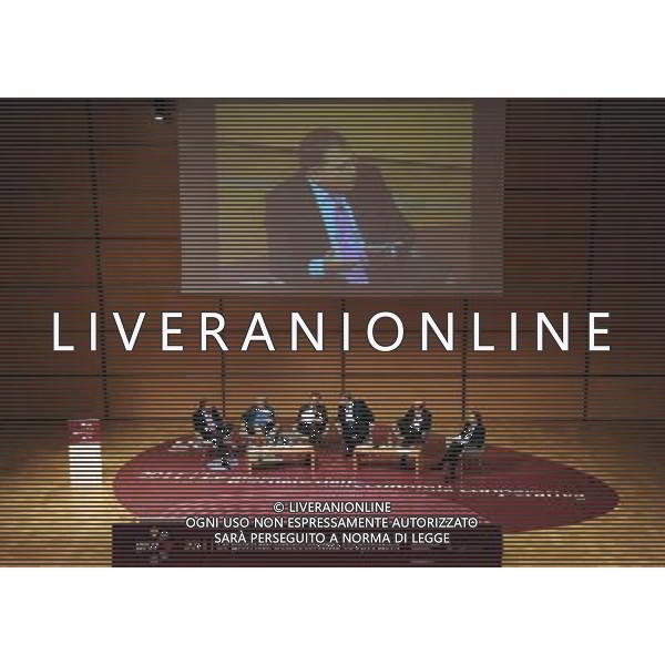 MILANO 13/1/2011 IL SOLE 24 ORE VIA MONTE ROSA, 91 GECO. LE GIORNATE DELL\' ECONOMIA COOPERATIVA NELLA FOTO MAURIZIA DE LUCIA, LIVIA POMODORO, ROBERTO MARONI, GIULIANO POLETTI, IVANHOE LO BELLO E FABIO TAMBURINI FOTO ROMANO/AG ALDO LIVERANI