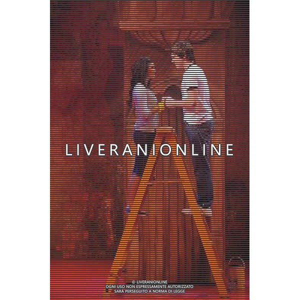 (110113) -- TAIPEI, Jan. 13, 2011 () -- Actors perform during a dress rehearsal of the musical \'High School Musical\' in Taipei, southeast China\'s Taiwan, Jan. 13, 2011. A dress rehearsal press conference of the musical was held on Thursday. The musical, which is adapted from the film of the same name, will be performed at the Sun Yat-sen Memorial Hall in Taipei from Jan. 14 to 23. (/Wu Ching-teng) (mcg) ©photoshot/Agenzia Aldo Liverani Sas - ITALY ONLY - Attori durante le prove generali della commedia musicale \'High School Musical\' a Taipei, Cina sud-orientale di Taiwan, 13 gennaio 2011.