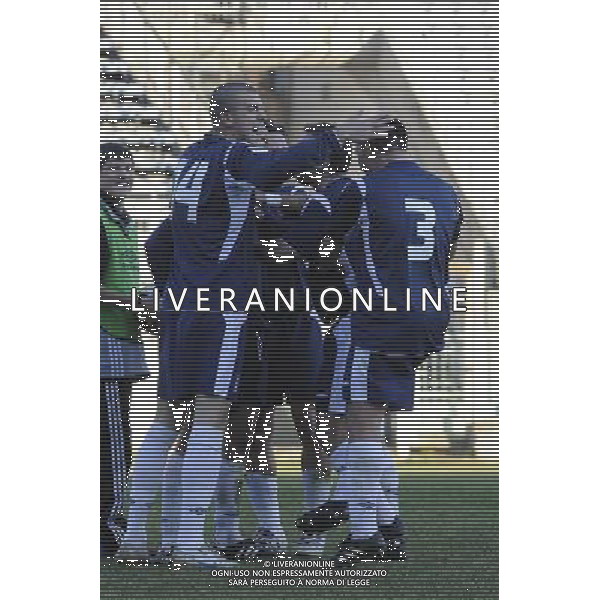 Roma - 15/01/2011 - Stadio Flaminio - Campionato Lega Pro 2010/2011 - Prima Divisione gir. B - Atletico Roma vs Pisa - nella foto: L\'esultanza dopo il gol di franchini © Fabrizio Corradetti - ag. Aldo Liverani Sas