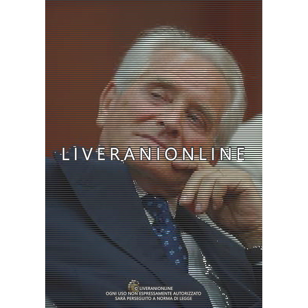 MILANO 20/5/2003 CORRIERE DELLA SERA SALA MONTANELLI VIA SOLFERINO, 26 PRESENTAZIONE DEL LIBRO DI GIAMPIERO BONIPERERTI: \'UNA VITA A TESTA ALTA\' NELLA FOTO GIAMPIERO BONIPERTI FOTO MARIO ROMANO/AG. ALDO LIVERANI