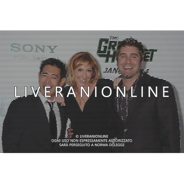 10 January 2011 - Hollywood, California - Grant Imahara, Kari Byron and Tory Belleci. \'The Green Hornet\' Los Angeles Premiere held at Grauman\'s Chinese Theatre. Photo Credit: Byron Purvis/AdMedia AFG. ALDOL LIVERANI SAS ITALY ONLY