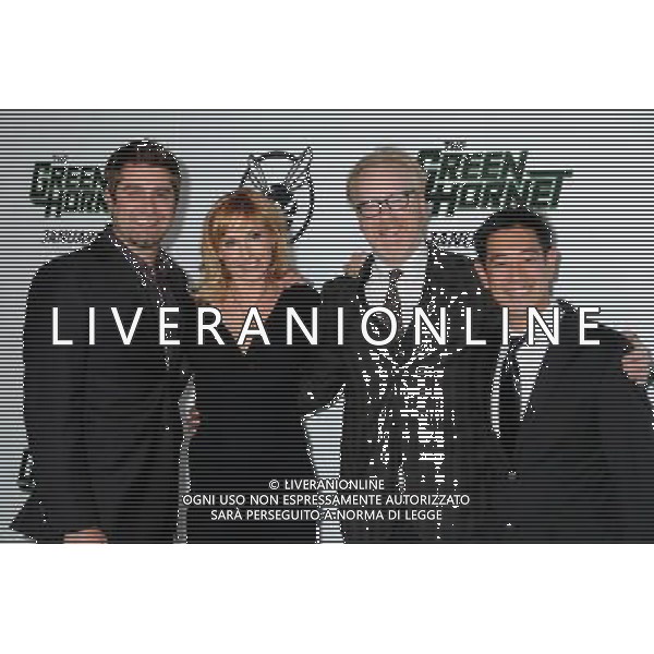 10 January 2011 - Hollywood, California - Tory Belleci, Kari Byron, Adam Savage and Grant Imahara. \'The Green Hornet\' Los Angeles Premiere held at Grauman\'s Chinese Theatre. Photo Credit: Byron Purvis/AdMedia AFG. ALDOL LIVERANI SAS ITALY ONLY