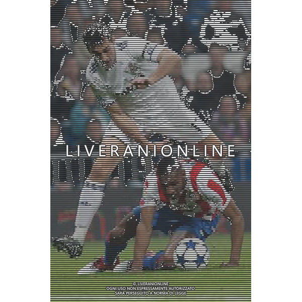 Atletico de Madrid\'s Luis Amaranto Perea and Real Madrid\'s Alvaro Arbeloa during spanish cup match on January 13th 2011. Photo: Cesar Cebolla / ALFAQUI AG ALDO LIVERANI ONLY ITALY