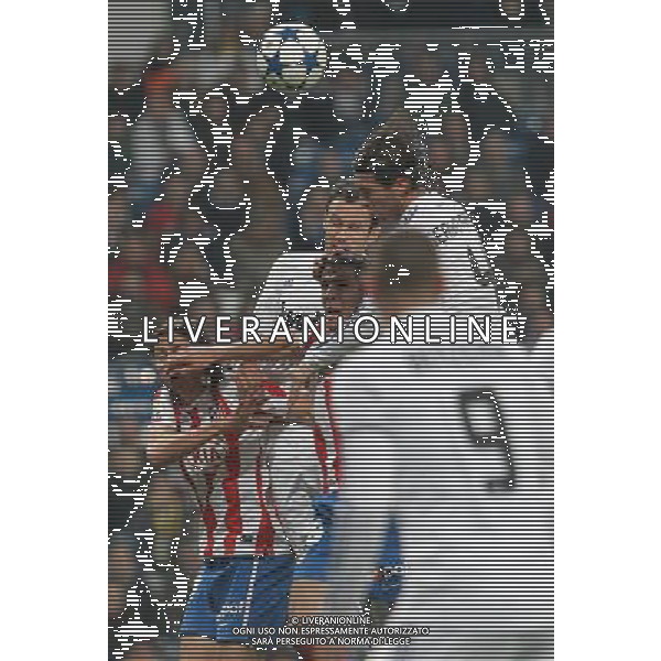 Real Madrid\'s Sergio Ramos scores during spanish cup match on January 13th 2011. Photo: Cesar Cebolla / ALFAQUI AG ALDO LIVERANI ONLY ITALY