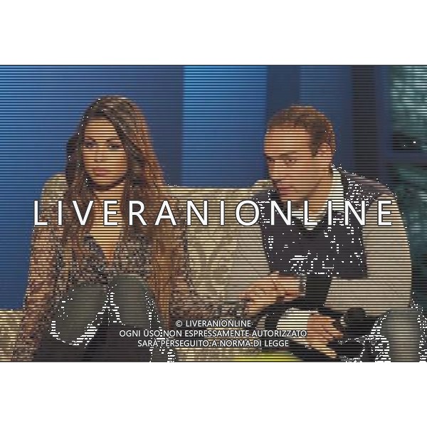 COLOGNO MONZESE (MI) 19/01/2011 TRASMISSIONE TV \'KALISPERA\' nella foto Karima El Mahroug in arte ruby rubacuori CON ILFIDANZATO LUCA ©fiochi/AG ALDO LIVERANI SAS