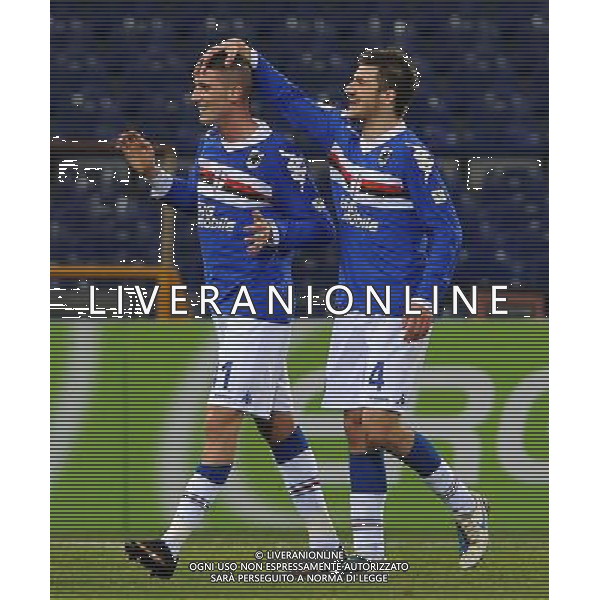 Coppa Italia TIM Cup 2010/2011 Ottavi di Finale Genova - 19.01.2011 Sampdoria-Udinese Nella Foto:macheda federico esulta /Ph.Vitez-Ag. Aldo Liverani
