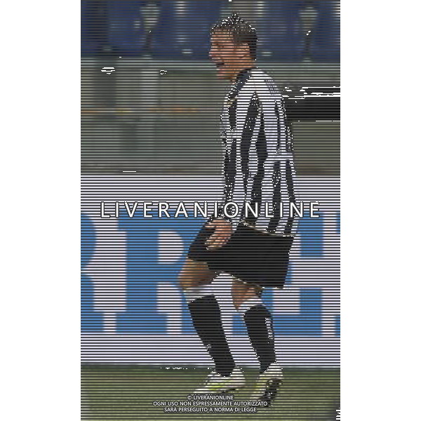 Coppa Italia TIM Cup 2010/2011 Ottavi di Finale Genova - 19.01.2011 Sampdoria-Udinese Nella Foto:denis esulta /Ph.Vitez-Ag. Aldo Liverani