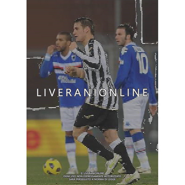 Coppa Italia TIM Cup 2010/2011 Ottavi di Finale Genova - 19.01.2011 Sampdoria-Udinese Nella Foto:denis esulta /Ph.Vitez-Ag. Aldo Liverani