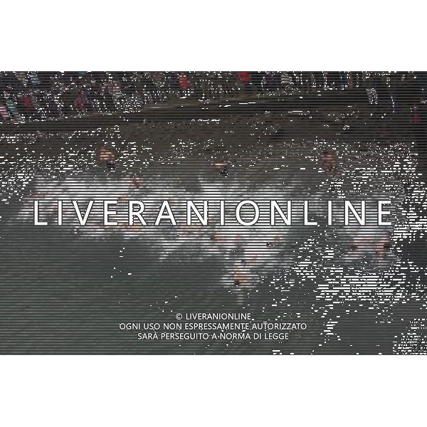 (110119) -- BANJA LUKA, Jan. 19, 2011 () -- A swimmer almost reaches the finish during a swimming race on the Vrbas River, as part of the celebrations of the Epiphany, in Banja Luka, Bosnia and Herzegovina, Jan. 19, 2011. Orthodox believers celebrate the Epiphany on Jan. 19, and traditionally bathe in holes cut through ice on rivers or ponds to cleanse themselves with water deemed holy for the day as they commemorate Christ\'s baptism. (/Borislav Zdrinja) (wjd) ©photoshot/Agenzia Aldo Liverani Sas - ITALY ONLY - Fedeli credenti ortodossi si preparano a saltare in acque ghiacciate gelide per le celebrazioni della festa dell\'Epifania, 19 gennaio 2011.