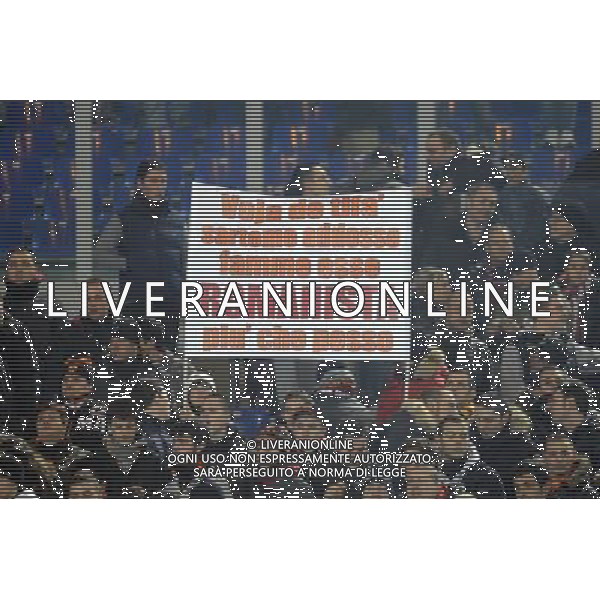 Roma - 19/01/2011 - Stadio Olimpico - TIM CUP 2010/2011 - Ottavi di finale - Roma vs Lazio - nella foto: Striscioni in curva sud © Fabrizio Corradetti - ag. Aldo Liverani Sas
