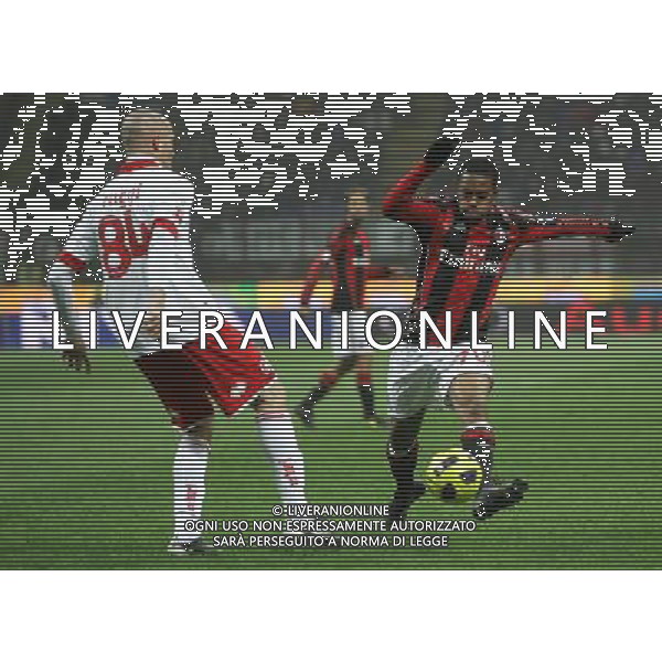 Milan - Bari Coppa Italia Tim Cup 20/01/2011 nella foto raggi e robinho ©luzzani/Agenzia Aldo Liverani Sas