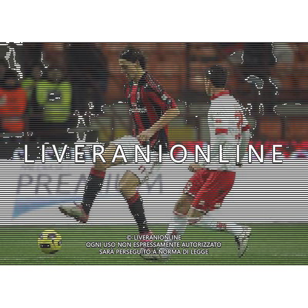 Milan - Bari Coppa Italia Tim Cup 20/01/2011 nella foto zlatan ibrahimovic e rossi ©luzzani/Agenzia Aldo Liverani Sas