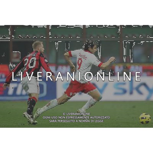 Milano 20-01-2011 Coppa Italia Tim Cup 2010/11 milan-bari nella foto jose\' ignacio castillo e beniamino abate ph marco luzzani/ag aldo liverani s.a.s.