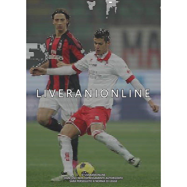 Milano 20-01-2011 Coppa Italia Tim Cup 2010/11 milan-bari nella foto zlatan ibrahimovic e marco rossi ph marco luzzani/ag aldo liverani s.a.s.