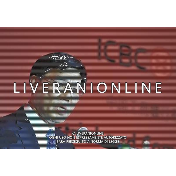 BRUXELLES, 20 GENNAIO 2011 () - presidente della Industrial and Commercial Bank of China (ICBC) Jiang Jianqing affronta la cerimonia di apertura della filiale di Bruxelles ICBC a Bruxelles, capitale del Belgio il 19 gennaio 2011. (/ Wu Wei) (Lyi) AG. ALDO LIVERANI SAS ITALY ONLY