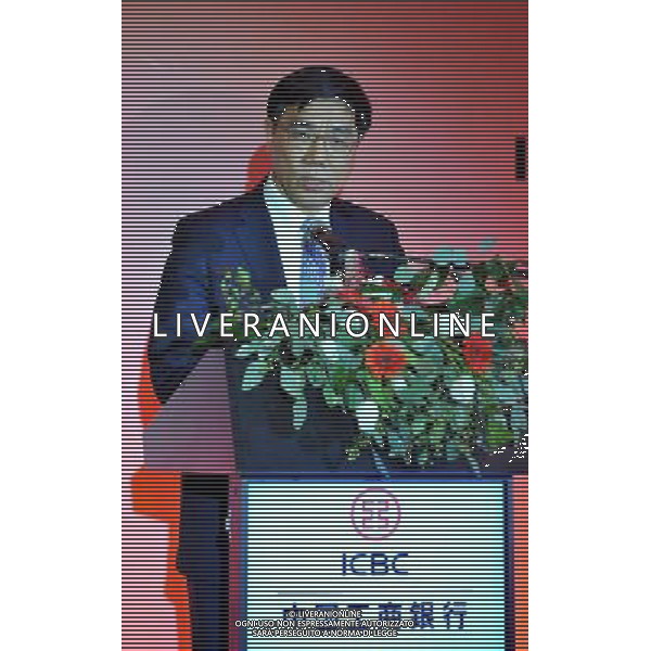 - BRUXELLES, 20 GEN 2011 () - presidente della Industrial and Commercial Bank of China (ICBC) Jiang Jianqing affronta la cerimonia di apertura della filiale di Bruxelles ICBC a Bruxelles, capitale del Belgio il Gen 19, 2011. (/ Wu Wei) (Lyi) AG. ALDO LIVERANI SAS ITALY ONLY