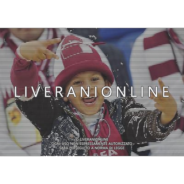 (110121) -- DOHA, Jan. 21, 2011 () -- A Qatari boy cheers for the team before the 2011 Asian Cup quarter-final football match between Qatar and Japan in Doha, capital of Qatar, Jan. 21, 2011. (/Tao Xiyi) /PHOTOSHOT/AG ALDO LIVERANI SAS - ASIAN CUP 2011 ITALY ONLY