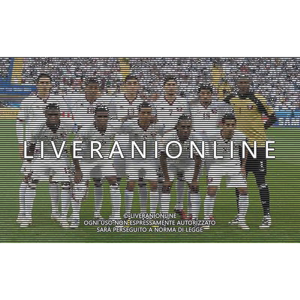 (110121) -- DOHA, Jan. 21, 2011 () -- Qatari start players take pictures before the 2011 Asian Cup quarter-final football match against Japan in Doha, capital of Qatar, Jan. 21, 2011. Japan won 3-2 and advanced to the semifinal. (/Chen Shaojin) /PHOTOSHOT/AG ALDO LIVERANI SAS - ASIAN CUP 2011 ITALY ONLY
