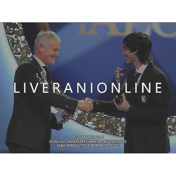 Oscar del Calcio AIC 2010 - 14Á Edizione Milano - 24.01.2011 Nella Foto:pastore javier con aldo serena /Ph.Vitez-Ag. Aldo Liverani