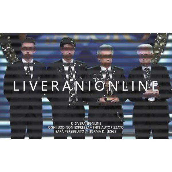 Oscar del Calcio AIC 2010 - 14Á Edizione Milano - 24.01.2011 Nella Foto:premio a mourinho ricevono giuseppe baresi-rapetti-bernazzani con azeglio vicini /Ph.Vitez-Ag. Aldo Liverani