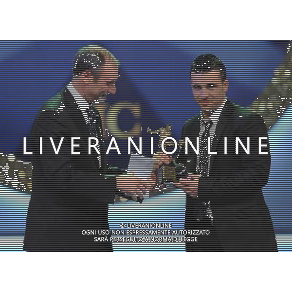 Oscar del Calcio AIC 2010 - 14Á Edizione Milano - 24.01.2011 Nella Foto:antonio di natale riceve il premio miglior calciatore italiano /Ph.Vitez-Ag. Aldo Liverani