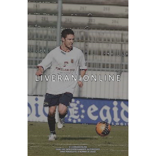 MONZA BRIANZA 23/01/2011 - MONZA BRIANZA VS REGGIANA - CAMPIONATO PRIMA DIVISIONE LEGA PRO 2010-2011 - NELLA FOTO: MARCO AUGUSTO ROMIZI FOTO NANDO VESCUSIO / AGENZIA ALDO LIVERANI