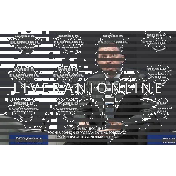 DAVOS/SWITZERLAND, 26JAN11 - Oleg V. Deripaska, Chief Executive Officer, Basic Element, Russian Federation reacts during the session \'The Energy Agenda in 2011\' at the Annual Meeting 2011 of the World Economic Forum in Davos, Switzerland, January 26, 2011. World Economic Forum AG. ALDO LIVERANI SAS ITALY ONLY