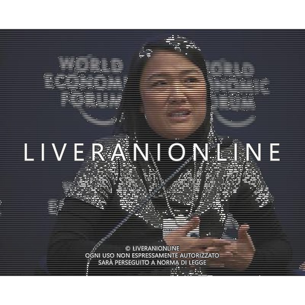 DAVOS/SWITZERLAND, 26JAN11 - Zhang Xin, Chief Executive Officer, SOHO China, People\'s Republic of China speaks during the session \'Insights on China\' at the Annual Meeting 2011 of the World Economic Forum in Davos, Switzerland, January 26, 2011. World Economic Forum AG. ALDO LIVERANI SAS ITALY ONLY