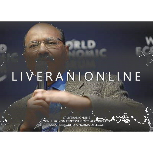 DAVOS/SWITZERLAND, 26JAN11 - Moderator Shekhar Gupta, Editor-in-Chief, The Indian Express, India are captured during the session \'Insights on India\' at the Annual Meeting 2011 of the World Economic Forum in Davos, Switzerland, January 26, 2011. World Economic Forum AG. ALDO LIVERANI SAS ITALY ONLY