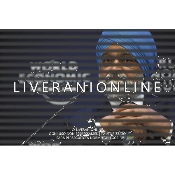 DAVOS/SWITZERLAND, 26JAN11 - Montek Singh Ahluwalia, Deputy Chairman, Planning Commission, India are captured during the session \'Insights on India\' at the Annual Meeting 2011 of the World Economic Forum in Davos, Switzerland, January 26, 2011. World Economic Forum AG. ALDO LIVERANI SAS ITALY ONLY