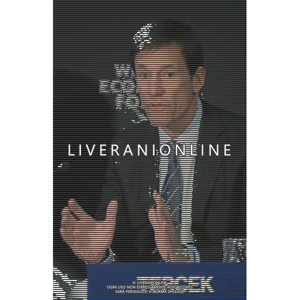 DAVOS/SWITZERLAND, 26JAN11 - Mark R. Tercek (R), President and Chief Executive Officer, Nature Conservancy, Protecting Nature, Preserving Life, USA, speaks during the session \'Rethinking Natural Resources\' at the Annual Meeting 2011 of the World Economic Forum in Davos, Switzerland, January 26, 2011. World Economic Forum AG. ALDO LIVERANI SAS ITALY ONLY