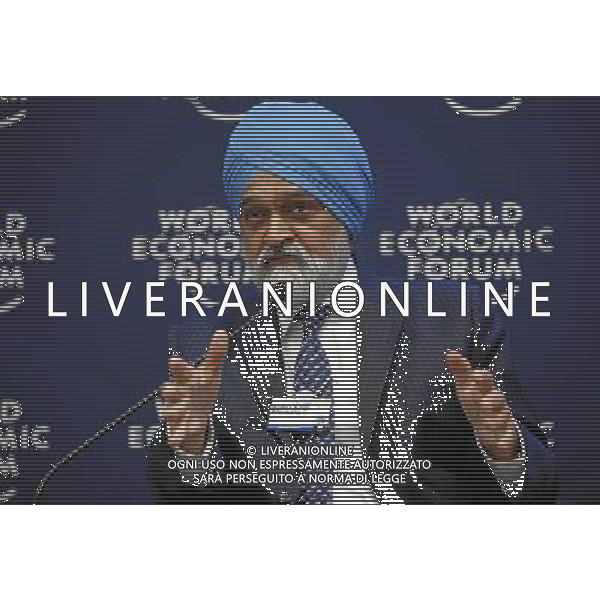 DAVOS/SWITZERLAND, 26JAN11 - Montek Singh Ahluwalia, Deputy Chairman, Planning Commission, India are captured during the session \'Insights on India\' at the Annual Meeting 2011 of the World Economic Forum in Davos, Switzerland, January 26, 2011. World Economic Forum AG. ALDO LIVERANI SAS ITALY ONLY