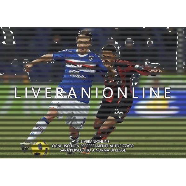 Coppa Italia TIM Cup 2010/2011 Quarti di Finale Genova - 26.01.2011 Sampdoria-Milan Nella Foto:ziegler-emmanuelson /Ph.Vitez-Ag. Aldo Liverani
