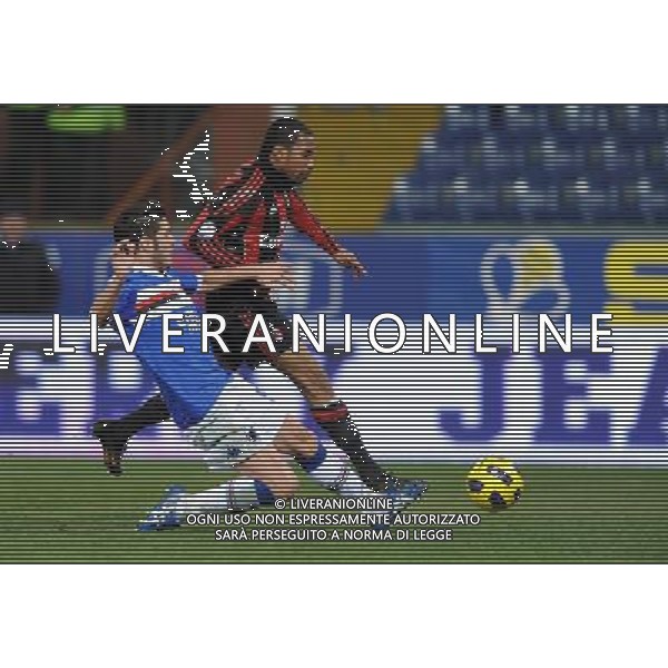 Coppa Italia TIM Cup 2010/2011 Quarti di Finale Genova - 26.01.2011 Sampdoria-Milan Nella Foto:occasione robinho /Ph.Vitez-Ag. Aldo Liverani