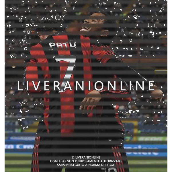 Coppa Italia TIM Cup 2010/2011 Quarti di Finale Genova - 26.01.2011 Sampdoria-Milan Nella Foto:Alexander Pato-Robinho Robson de Souza /Ph.Vitez-Ag. Aldo Liverani