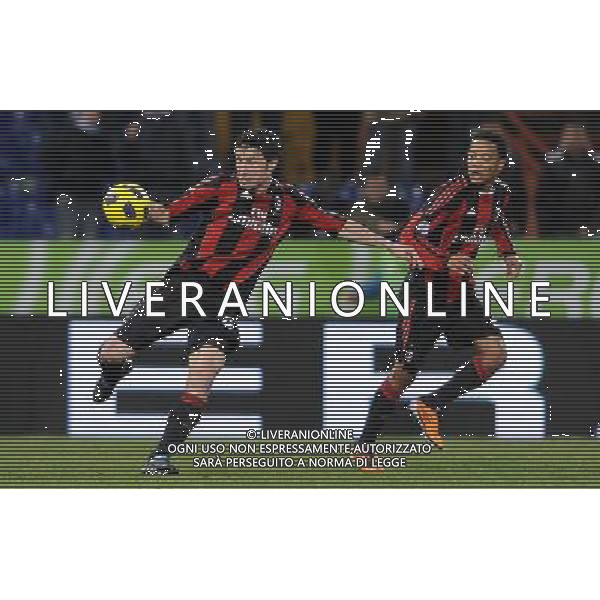 Coppa Italia TIM Cup 2010/2011 Quarti di Finale Genova - 26.01.2011 Sampdoria-Milan Nella Foto:Mark Van Bommel-Urby Emanuelson /Ph.Vitez-Ag. Aldo Liverani