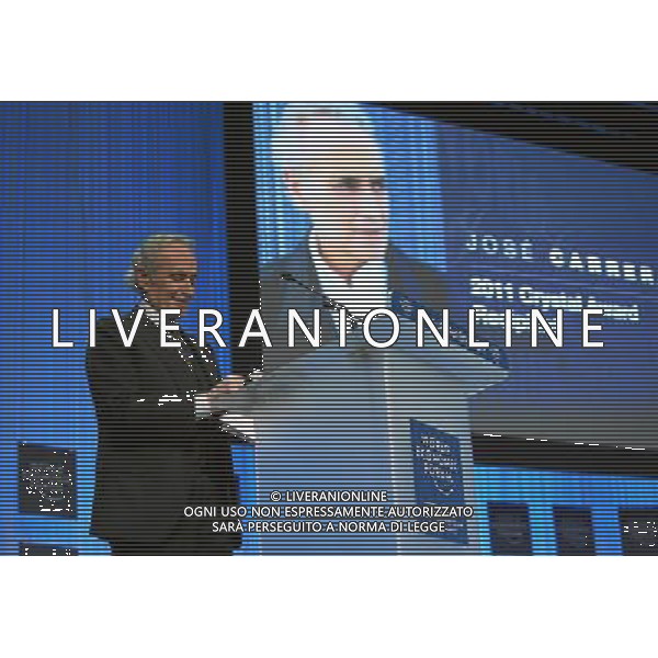 DAVOS/SWITZERLAND, 26JAN11 - Jose Carreras, Opera Singer, Jose Carreras International Leukaemia Foundation, Spainis captured during the \'Crystal Award Ceremony\' at the Annual Meeting 2011 of the World Economic Forum in Davos, Switzerland, January 26, 2011. World Economic Forum ©PHOTOSHOT/Agenzia Aldo Liverani Sas - ITALY ONLY - EDITORIAL USE ONLY -