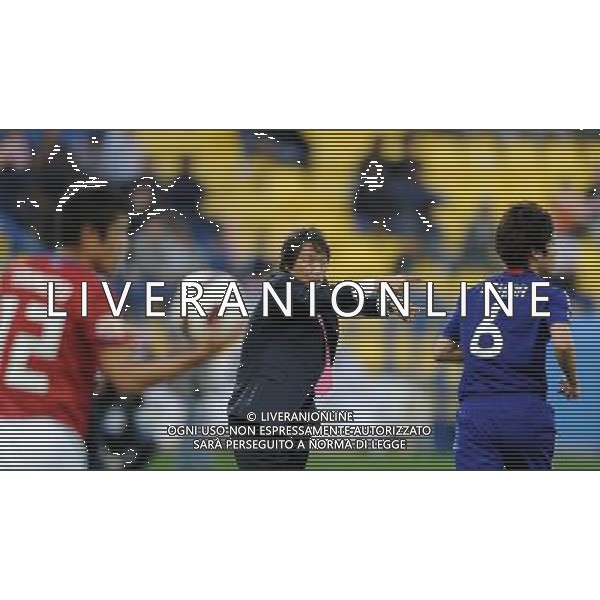 (110125) -- DOHA, Jan. 25, 2011 () -- Cho Kwang Rae, head coach of South Korea, reacts during the semifinal between Japan and South Korea at the Asian Cup in Doha, capital of Qatar, Jan. 25, 2011. (/Chen Shaojin)(lm) Doha , Coppa d\'Asia 2011 semifinali Giappone vs Corea del Sud AG. ALDO LIVERANI SAS ITALY ONLY