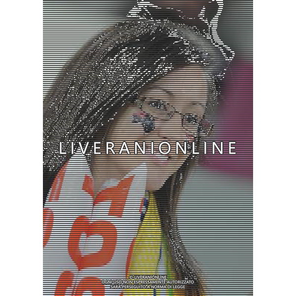 (110126) -- DOHA, Jan. 26, 2011 () -- A supporter of Australia team cheers during the Asian Cup semifinal match between Uzbekistan and Australia in Doha, capital of Qatar, Jan. 25, 2011. Australia won 6-0 and advanced to the final. (/Chen Shaojin) (xm) Doha Coppa d\'Asia 2011 Uzbekistan vs Australia AG. ALDO LIVERANI SAS ITALY ONLY