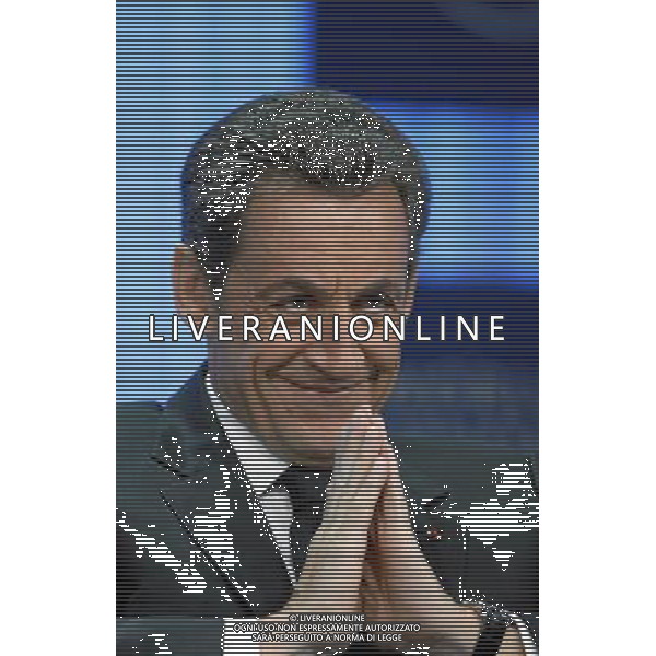 DAVOS/SWITZERLAND, 27JAN11 - Nicolas Sarkozy, President of France, listens during the session \'Vision for the G20\' at the Annual Meeting 2011 of the World Economic Forum in Davos, Switzerland, January 27, 2011. World Economic Forum AG. ALDO LIVERANI SAS ITALY ONLY