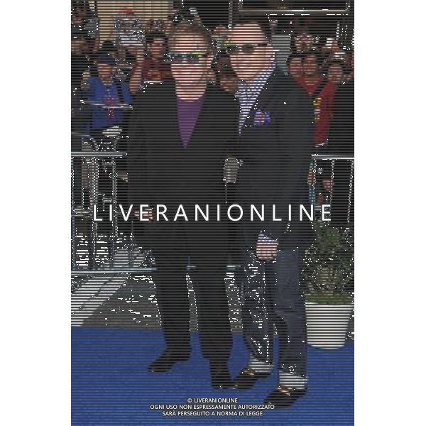 23 January 2011 - Hollywood, California - Sir Elton John and David Furnish. \'Gnomeo and Juliet\' World Premiere held at the El Capitan Theatre. Photo Credit: Byron Purvis/AdMedia AG. ALDO LIVERANI SAS ITALY ONLY