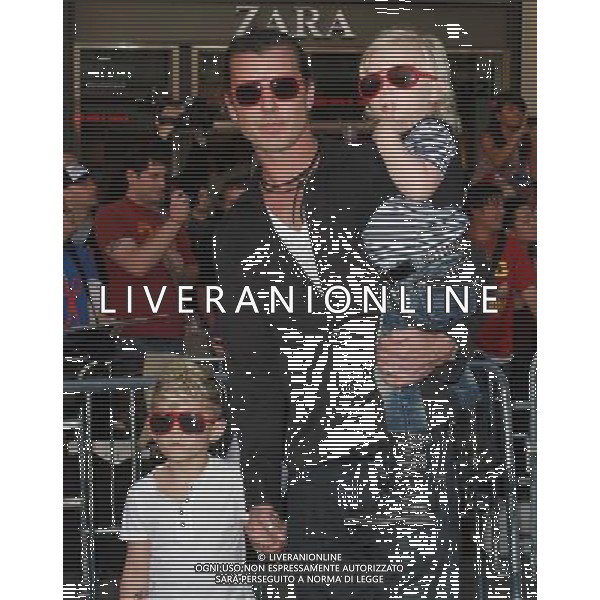 23 January 2011 - Hollywood, CA - Gavin Rossdale and sons Kingston Rossdale and Zuma Rossdale. Gnomeo And Juliette World Premiere held At The El Capitan Theatre. Photo Credit: Kevan Brooks/AdMedia AG. ALDO LIVERANI SAS ITALY ONLY