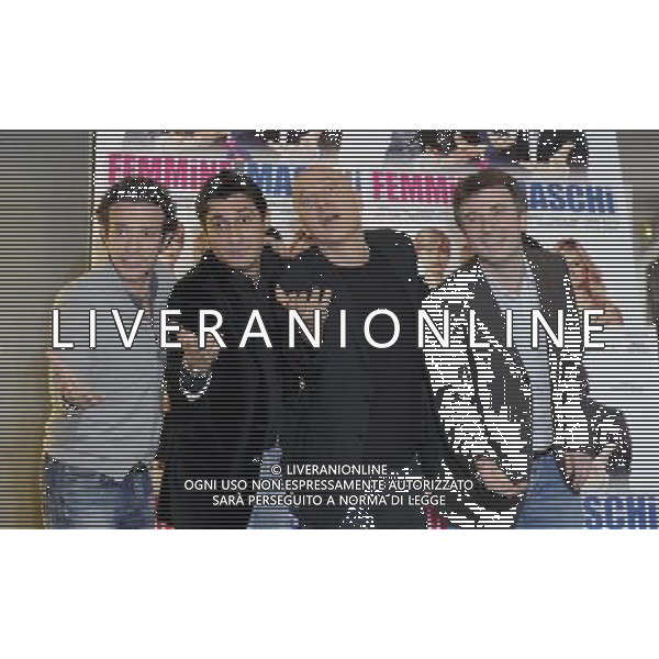 Roma - 28/01/2011 - Cinema Adriano - Photocall del film \' Femmine contro Maschi \' con Luciana Littizzetto Cluadio Bisio Nancy Brilli - nella foto: Ficarra \' Picone con Claudio Bisio e Emilio Solfrizzi © Fabrizio Corradetti - Ag. Aldo Liverani sas