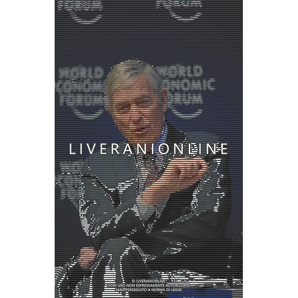 DAVOS/SWITZERLAND, 27JAN11 - Moderator Timothy E. Wirth, President, United Nations Foundation, Washington DC; Global Agenda Council on Climate Change, speaks during the session \'The New Reality of Climate Change\' at the Annual Meeting 2011 of the World Economic Forum in Davos, Switzerland, January 27, 2011. World Economic Forum ©PHOTOSHOT/Agenzia Aldo Liverani Sas - ITALY ONLY - EDITORIAL USE ONLY -