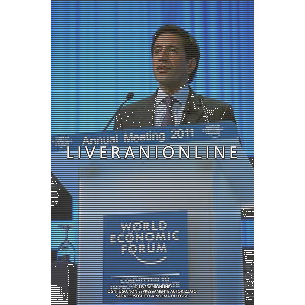 DAVOS/SWITZERLAND, 27JAN11 - Sanjay Gupta, Chief Medical Correspondent, CNN International, USA speaks during the session \'Combating Chronic Disease\' at the Annual Meeting 2011 of the World Economic Forum in Davos, Switzerland, January 27, 2011. World Economic Forum ©PHOTOSHOT/Agenzia Aldo Liverani Sas - ITALY ONLY - EDITORIAL USE ONLY -